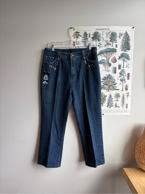 Shyger Mickey Mouse Embroidered Jeans XXXL 34 Waist